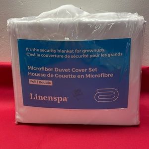 Linenspa Microfiber Duvet Cover Set White Full/Double